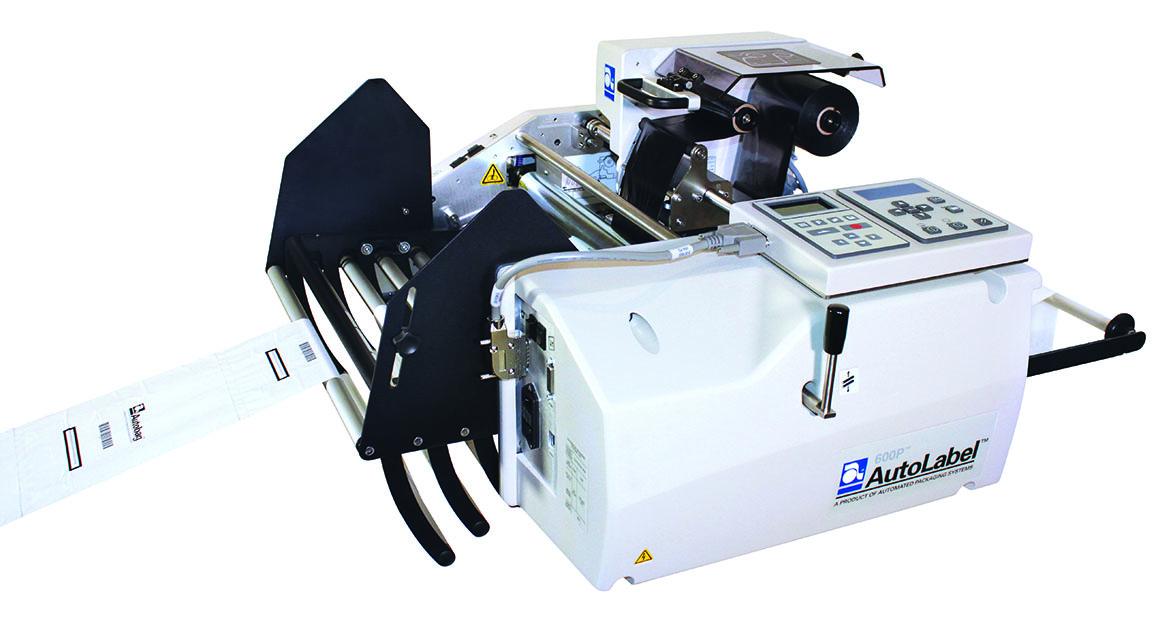 AutoLabel 600P high resolution inline printer control panel